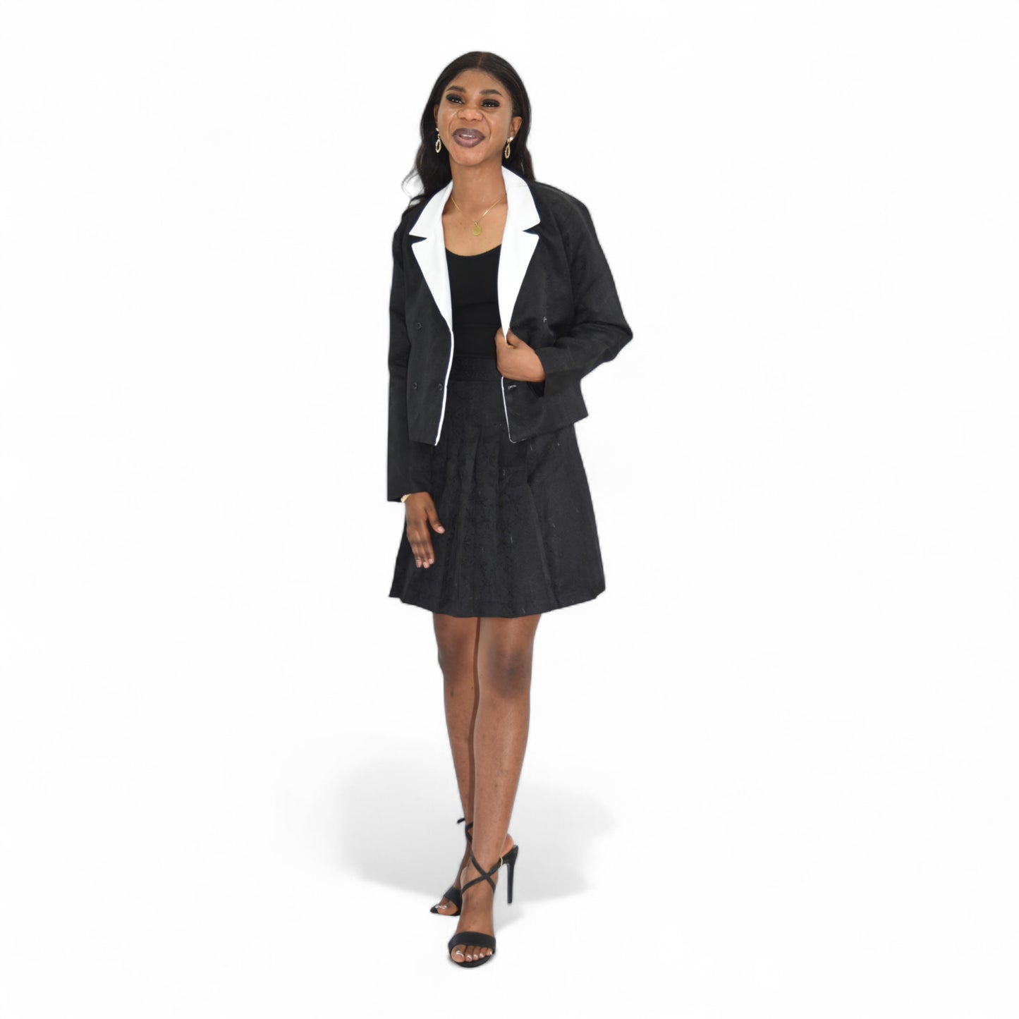 Afritude Female Complete Fine Fabric Black Extra Large