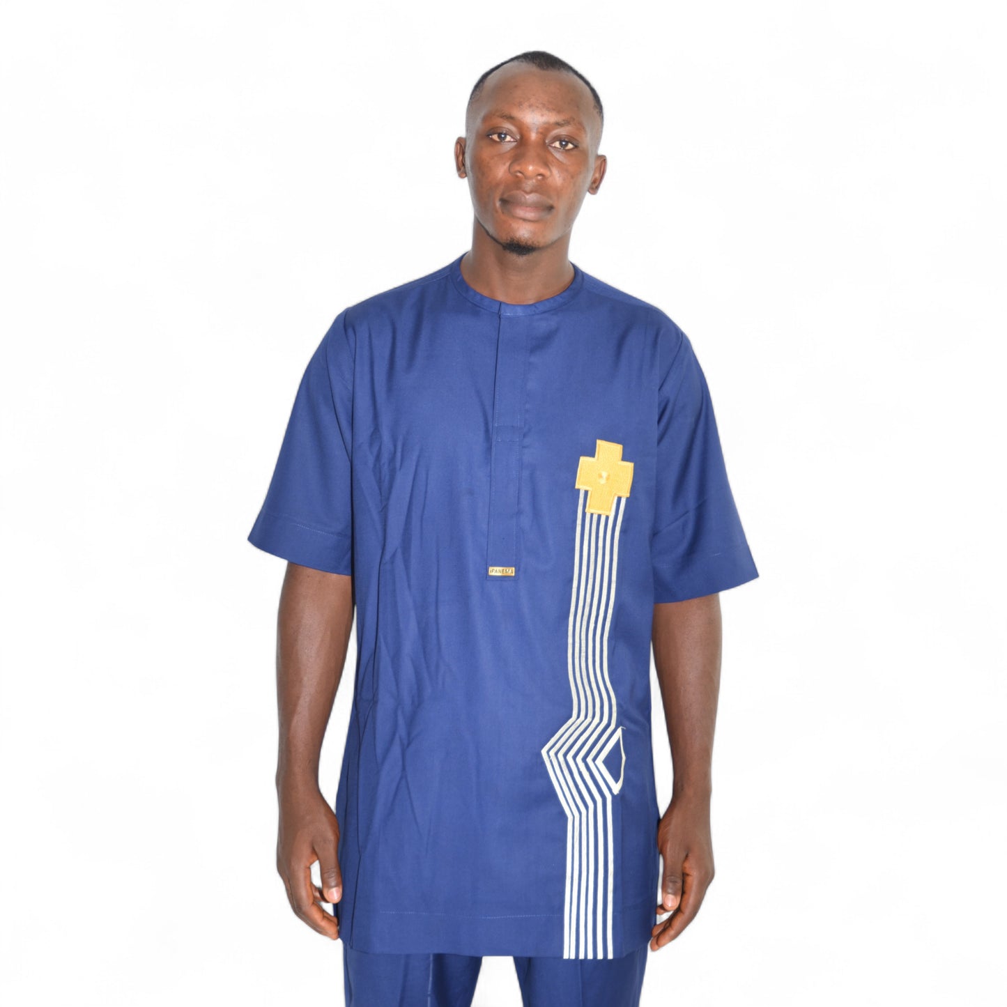 Senator Up & Down Fine Fabric Blue Large