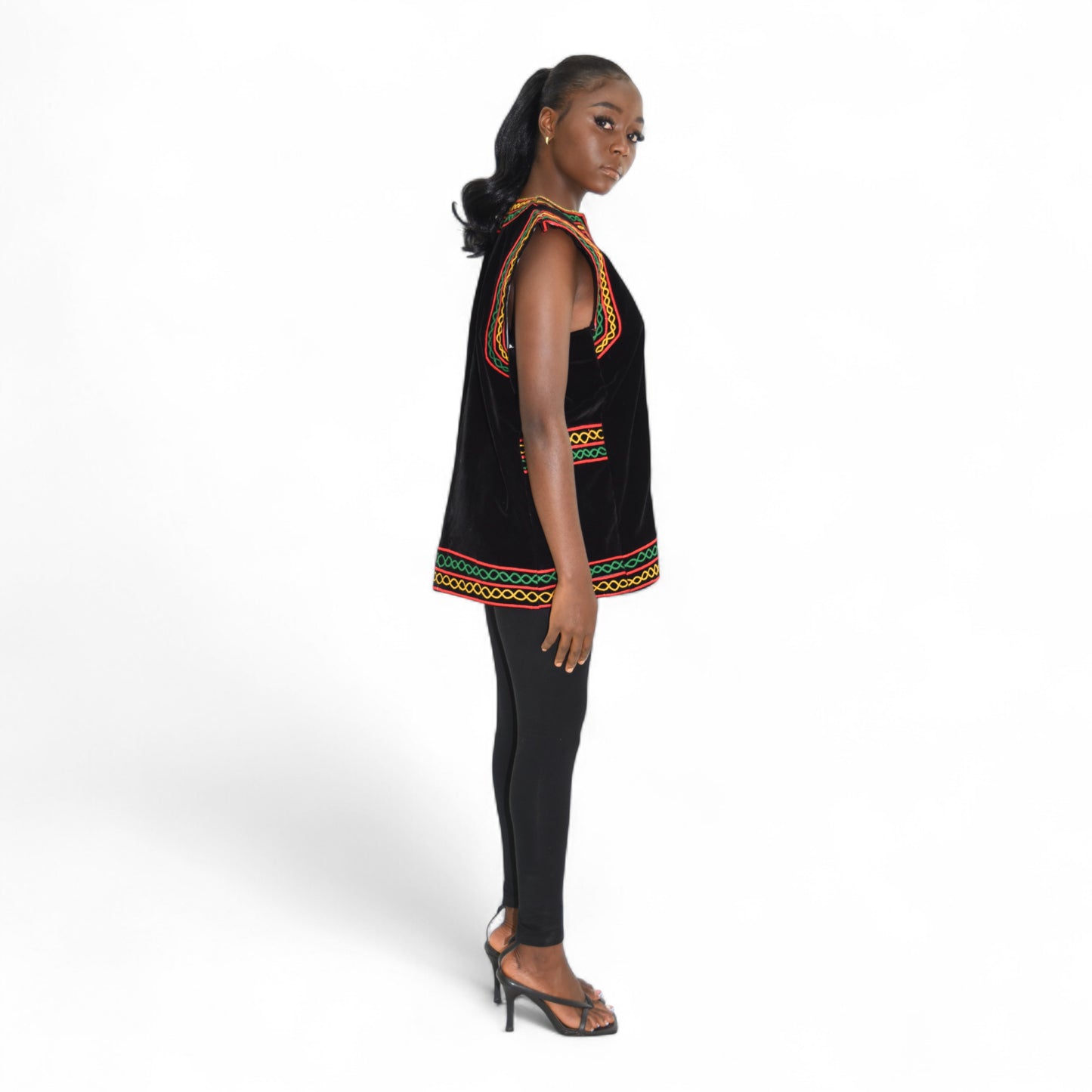 Contri Dress Top Fine Fabric Black Medium