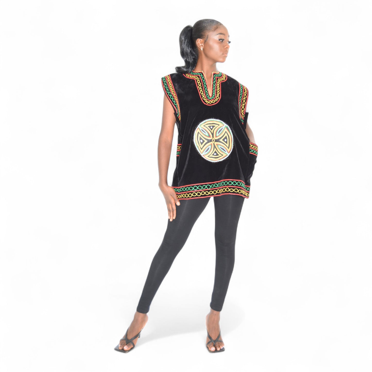 Contri Dress Top Fine Fabric Black Medium