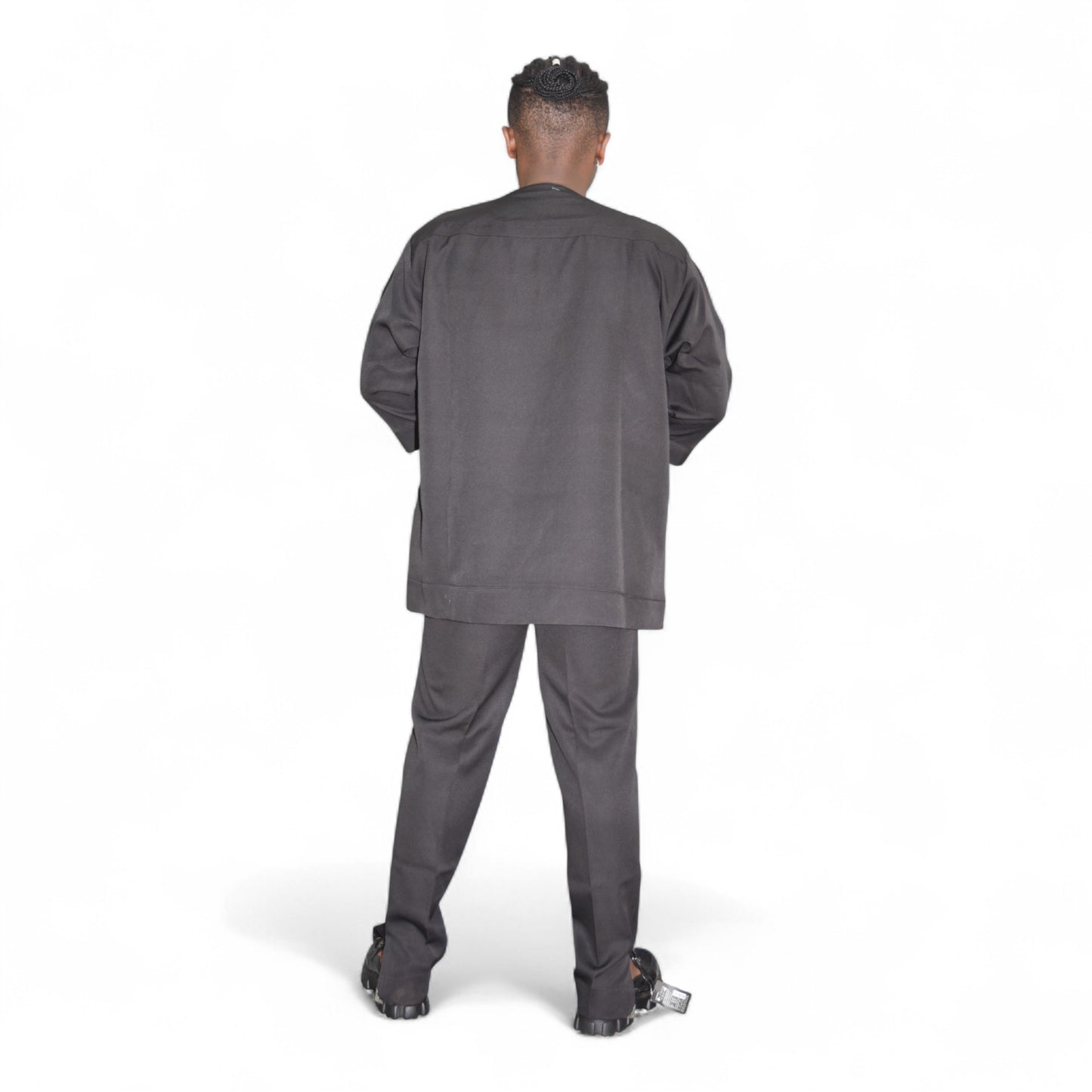 Senator Up & Down Fine Fabric Black 3 Extra Large