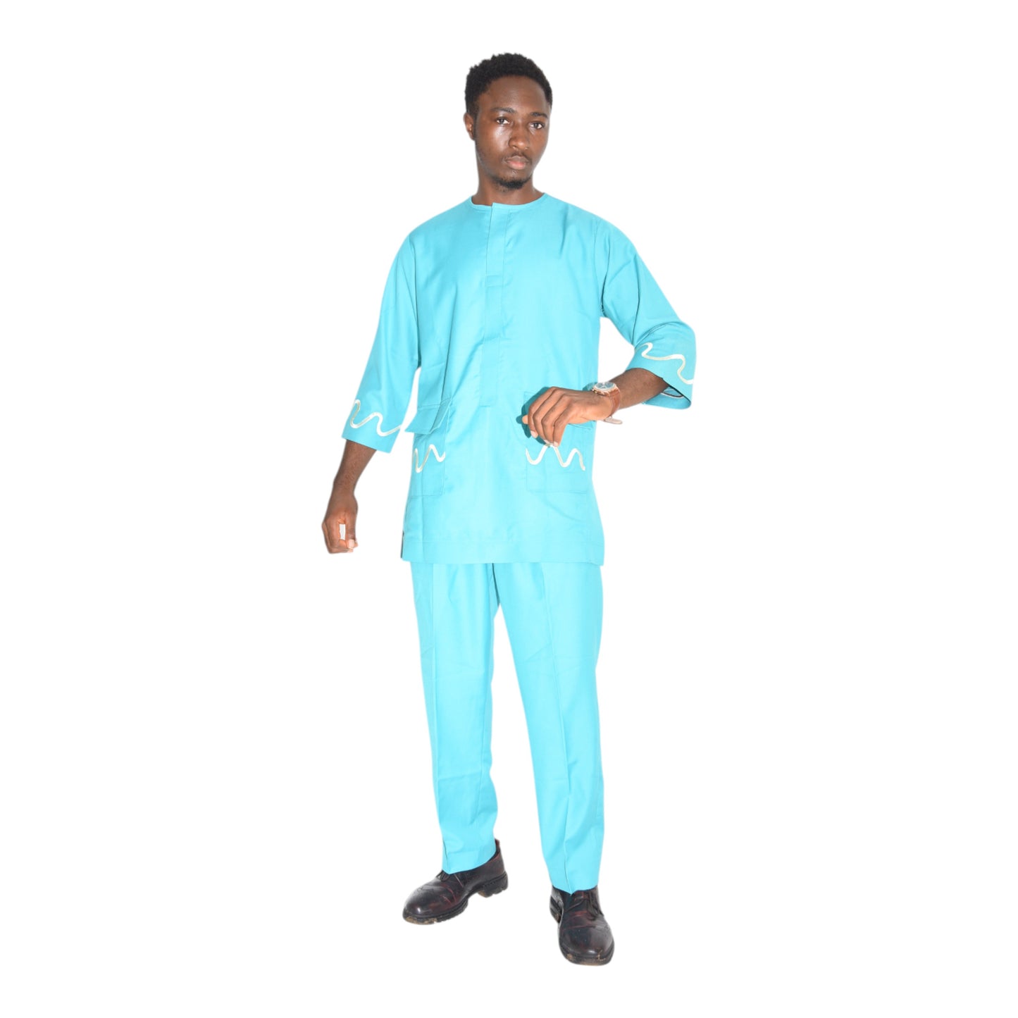 Afritude Up & Down Fine Fabric Green Extra Large