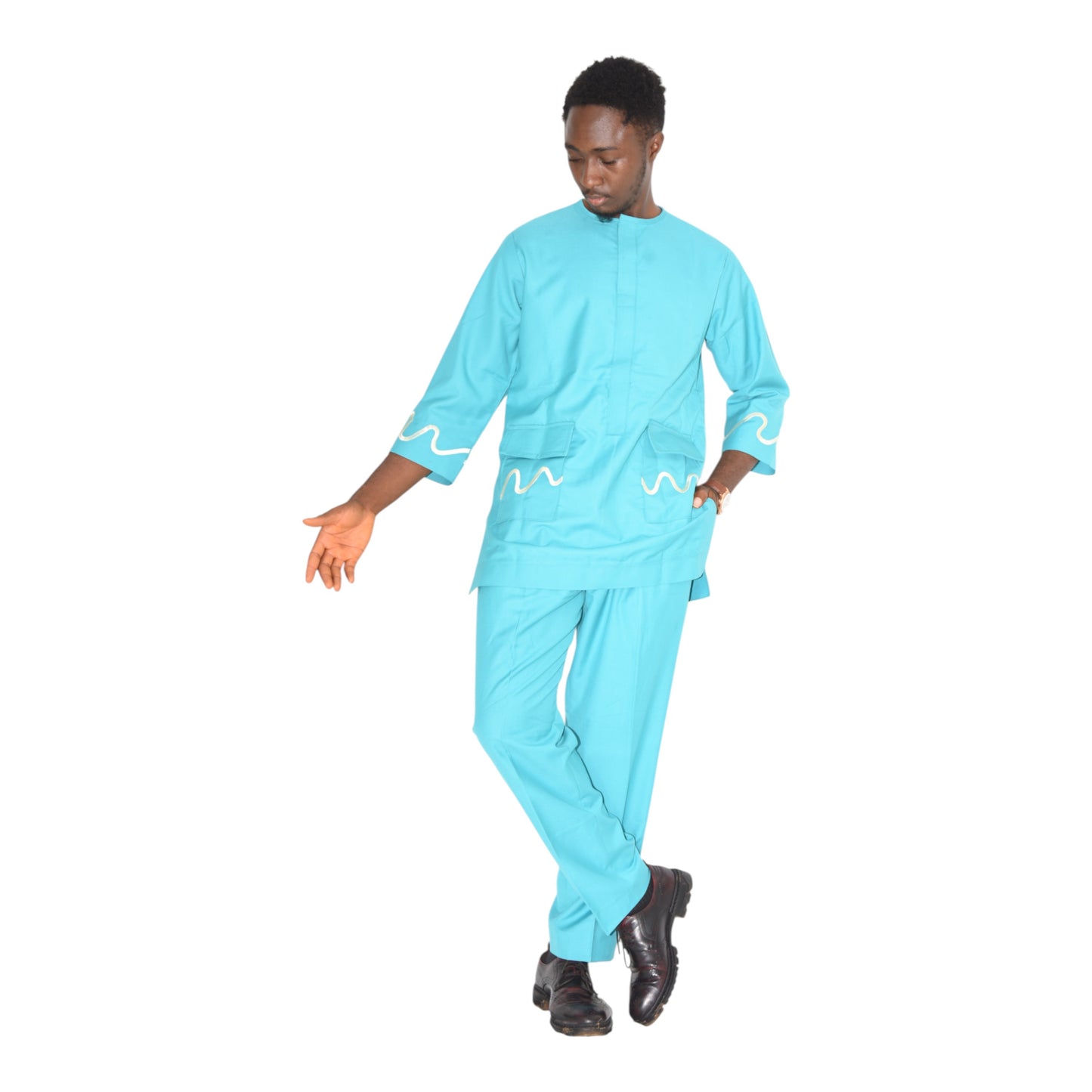 Afritude Up & Down Fine Fabric Green Extra Large