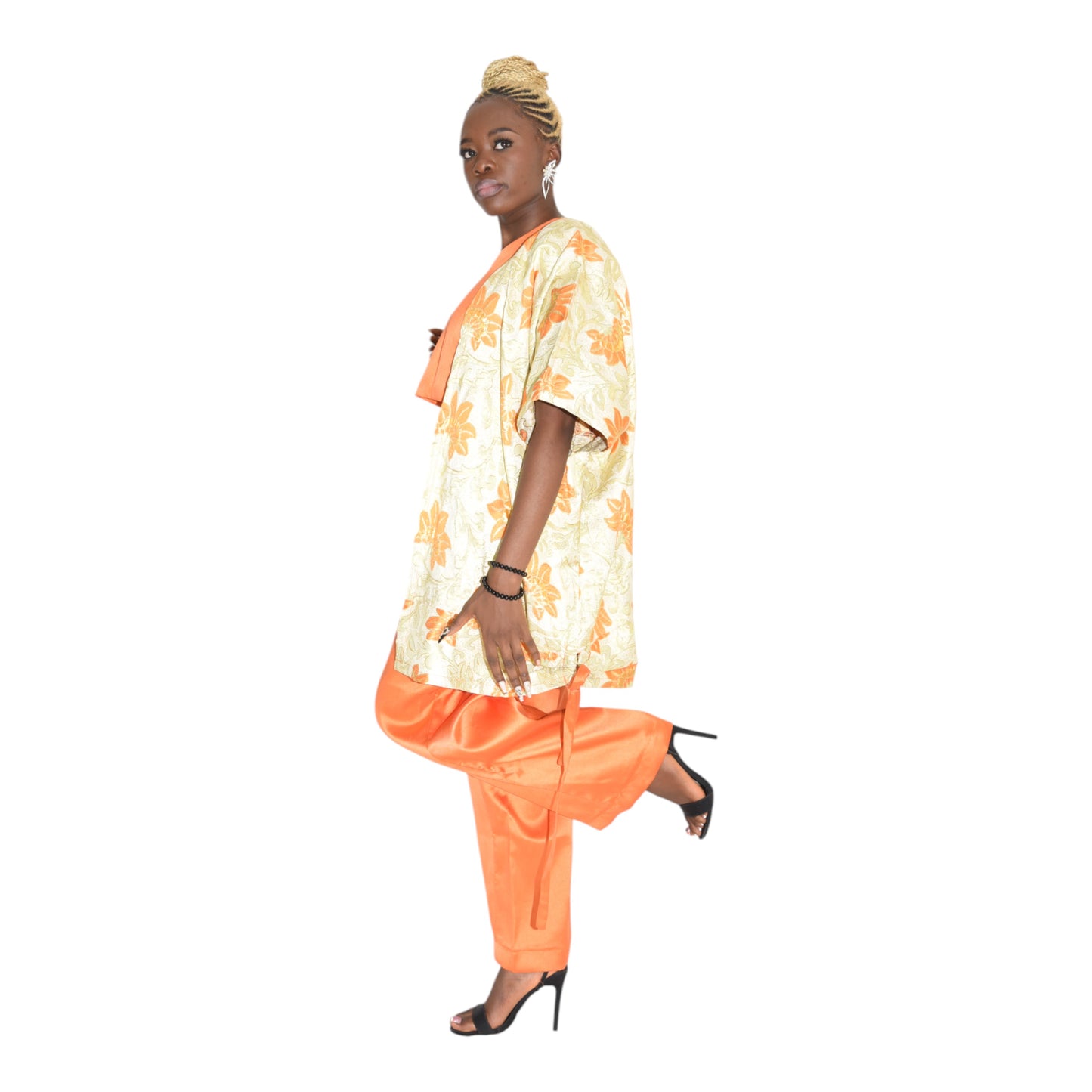 Afritude Female Complete Fine Fabric Orange 2 Extra Large