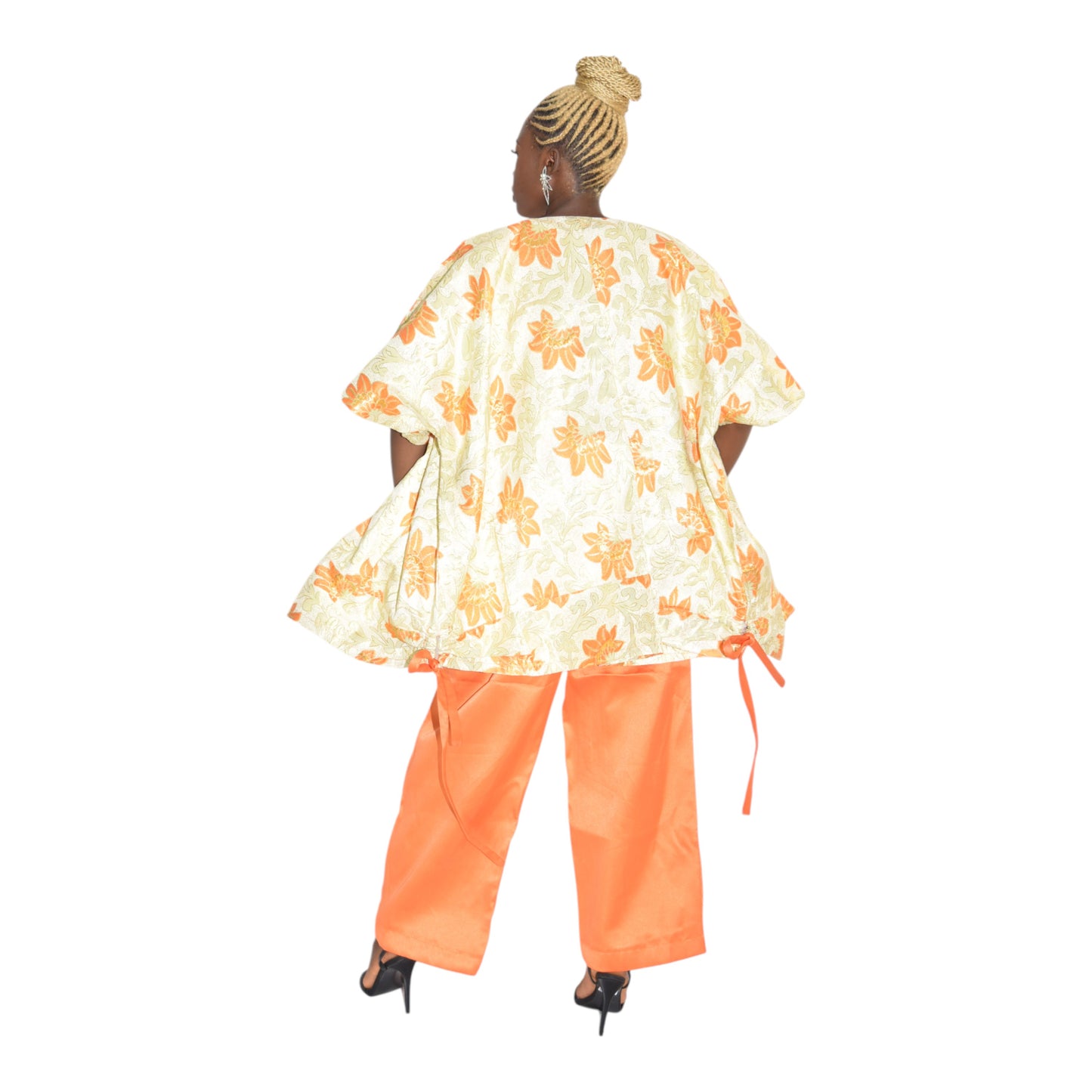 Afritude Female Complete Fine Fabric Orange 2 Extra Large