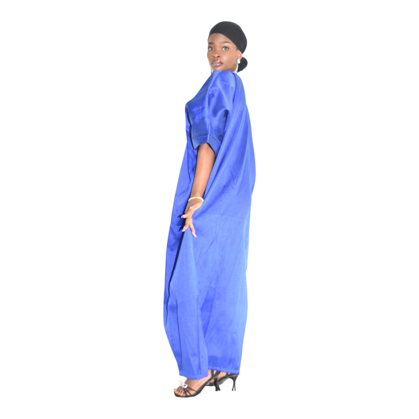 Afritude Long Gown Fine Fabric Blue 2 Extra Large