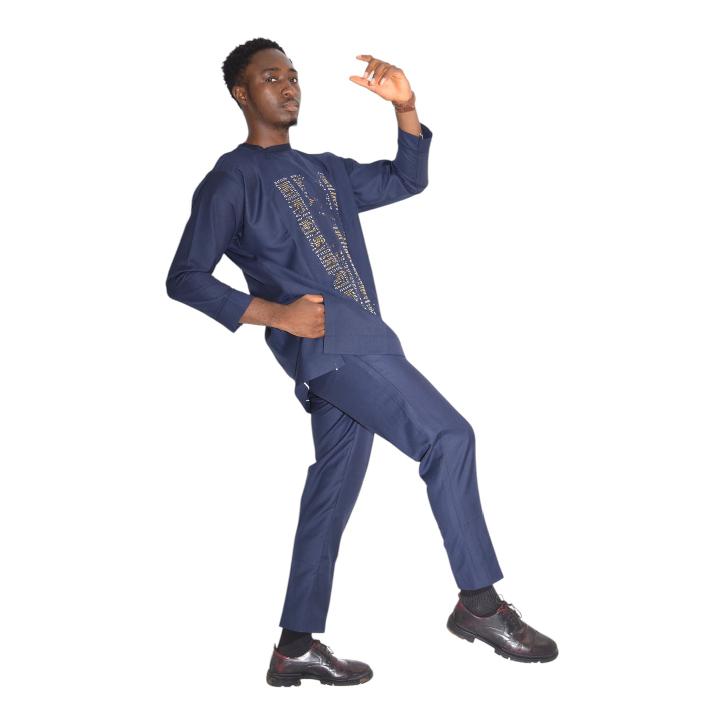 Senator Up & Down Fine Fabric Blue Extra Large