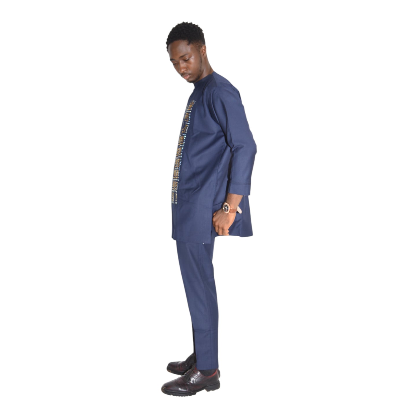 Senator Up & Down Fine Fabric Blue Extra Large