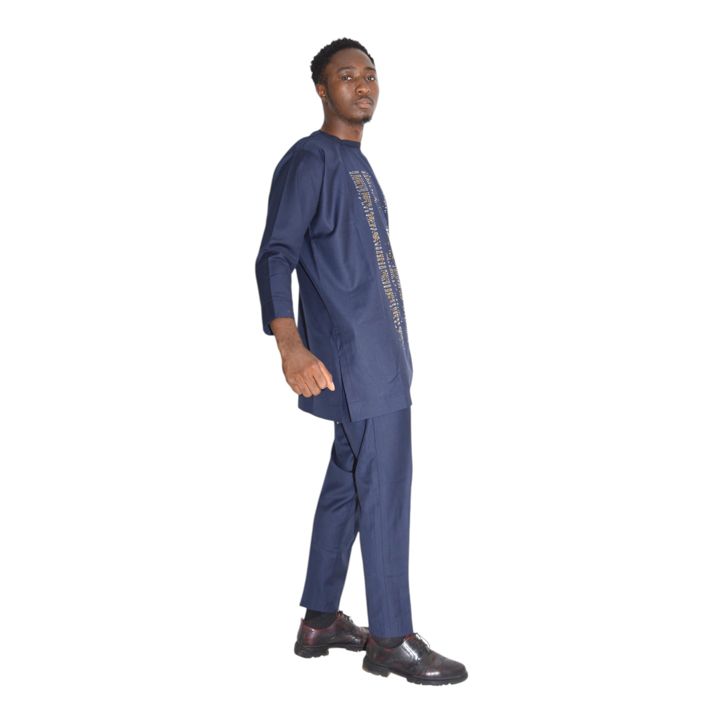 Senator Up & Down Fine Fabric Blue Extra Large