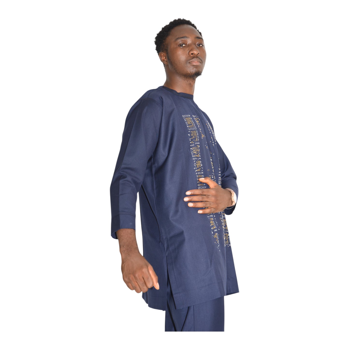 Senator Up & Down Fine Fabric Blue Extra Large