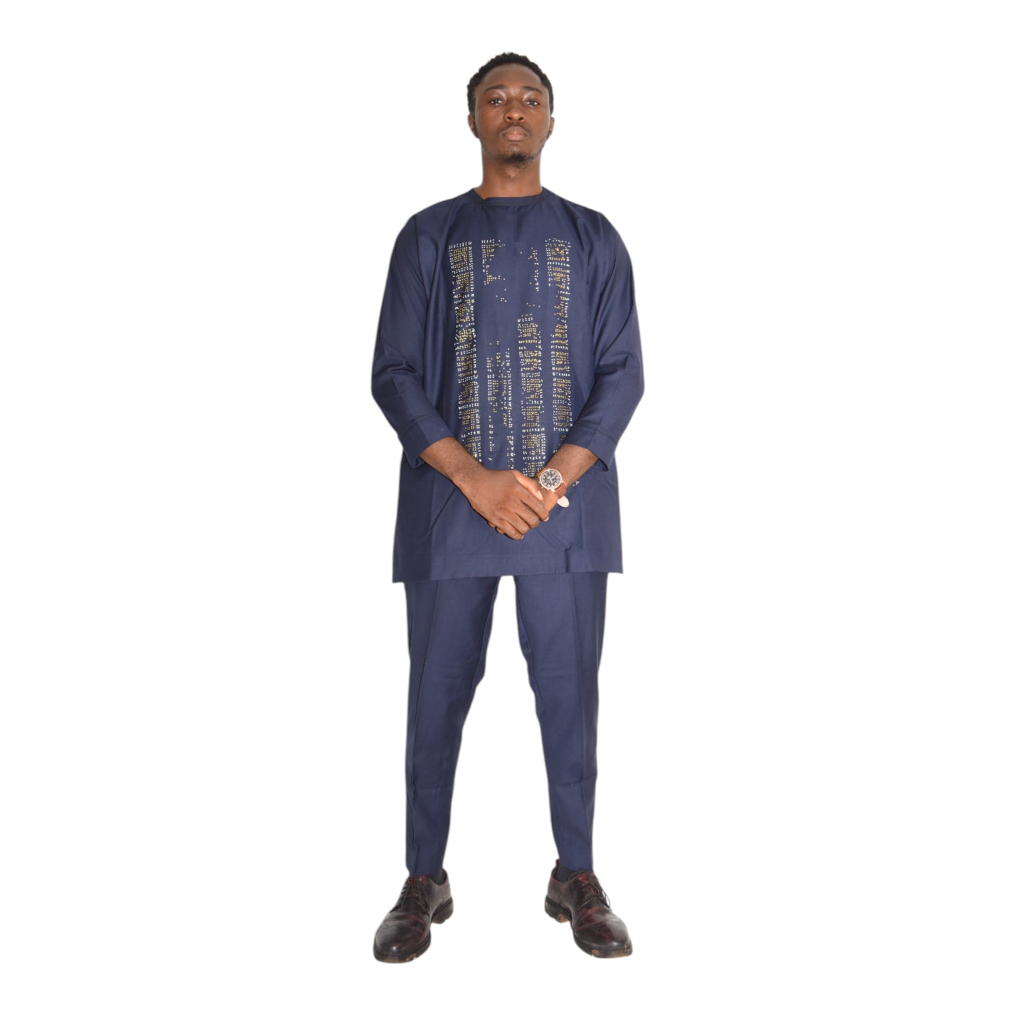 Senator Up & Down Fine Fabric Blue Extra Large