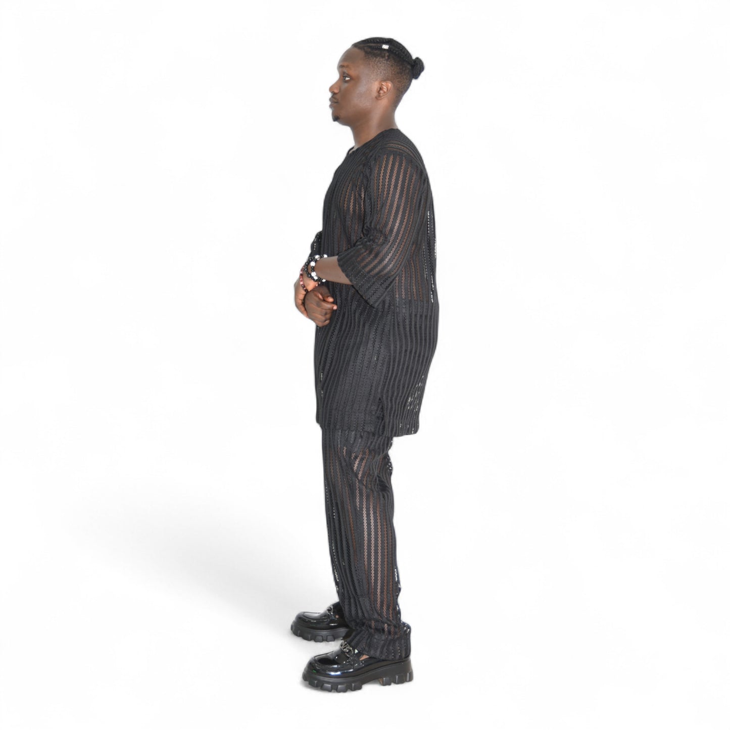 Afritude Up & Down Fine Fabric Black 2 Extra Large