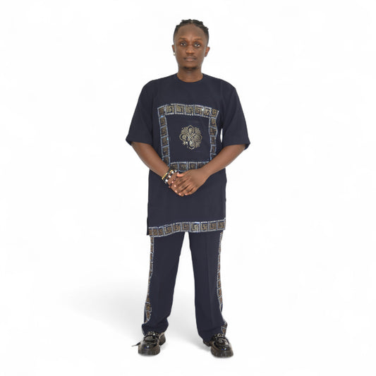 Senator Up & Down Fine Fabric Black 2 Extra Large