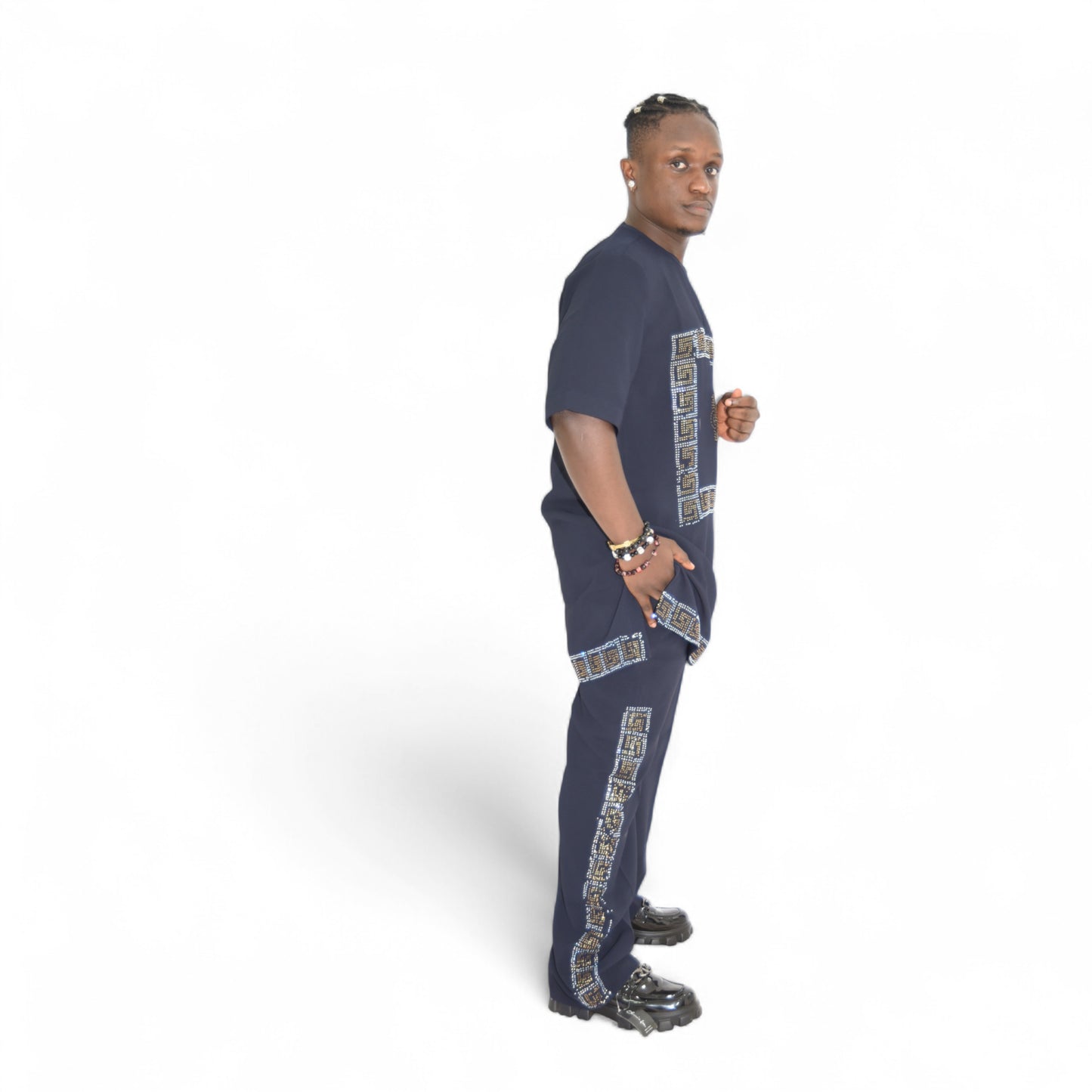 Senator Up & Down Fine Fabric Black 2 Extra Large