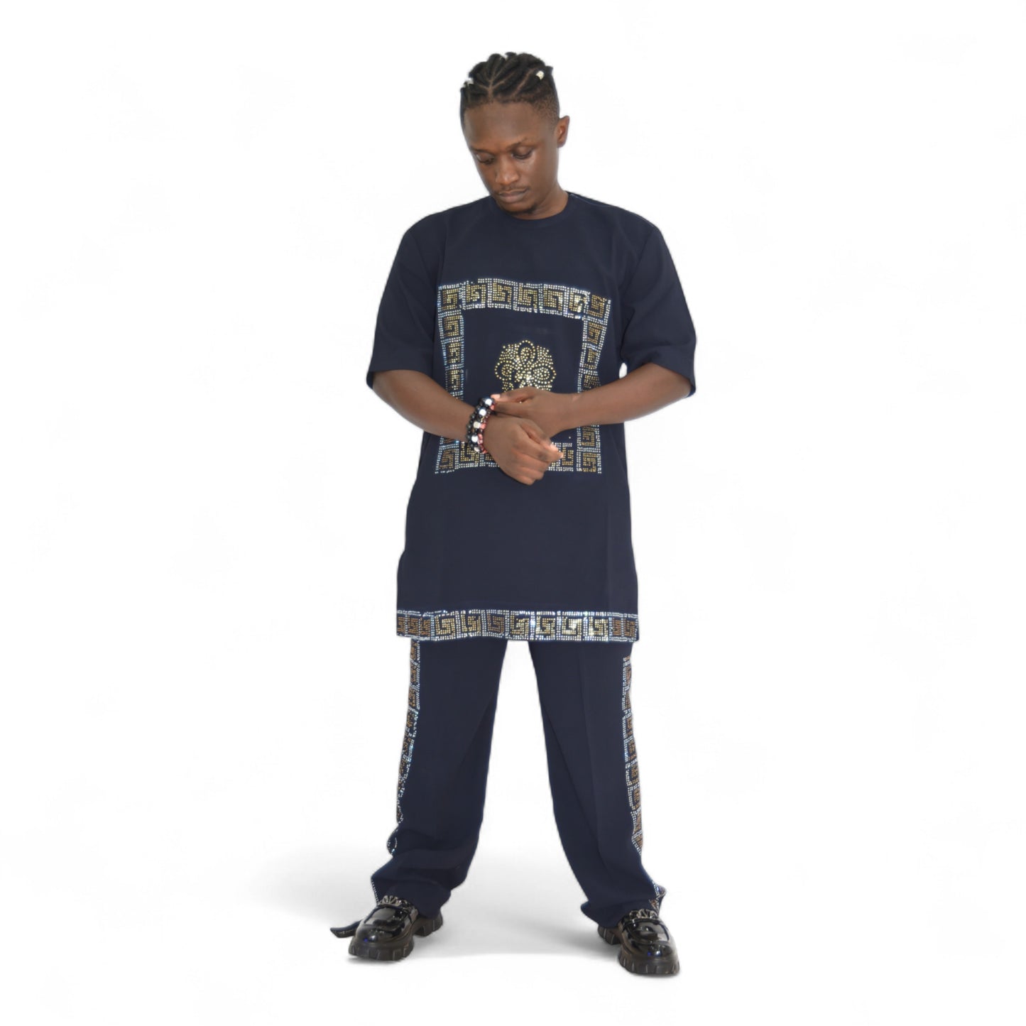 Senator Up & Down Fine Fabric Black 2 Extra Large