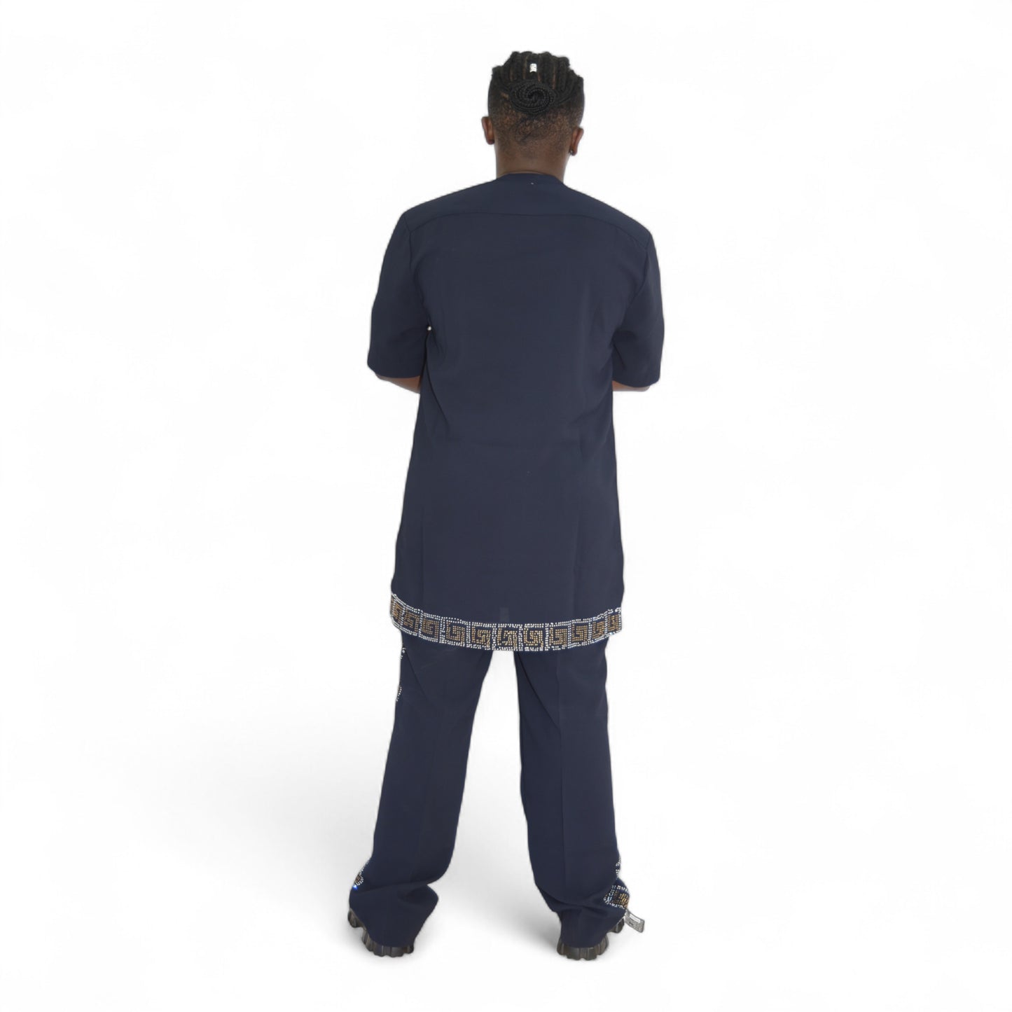 Senator Up & Down Fine Fabric Black 2 Extra Large