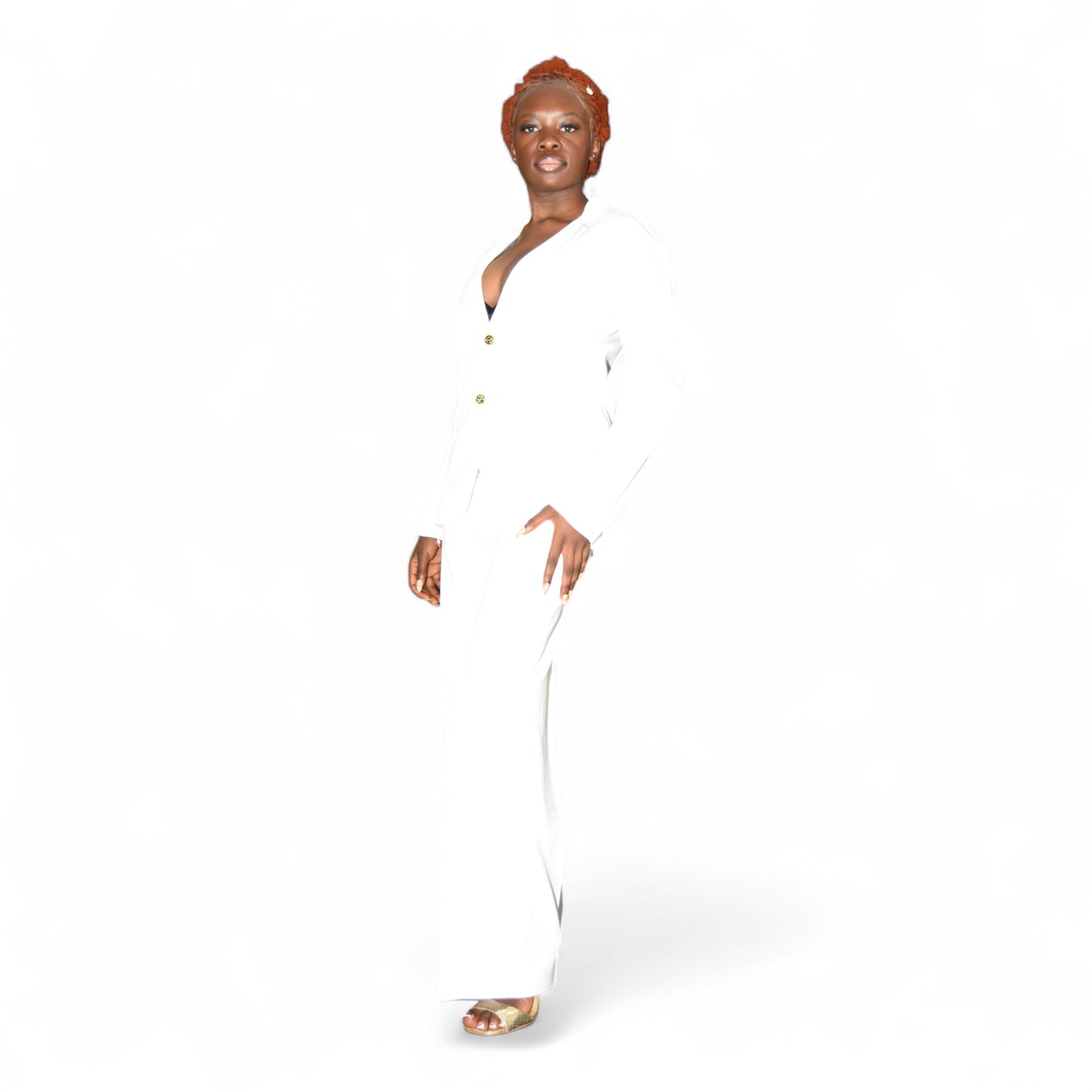 Afritude Female Complete Fine Fabric White Extra Large