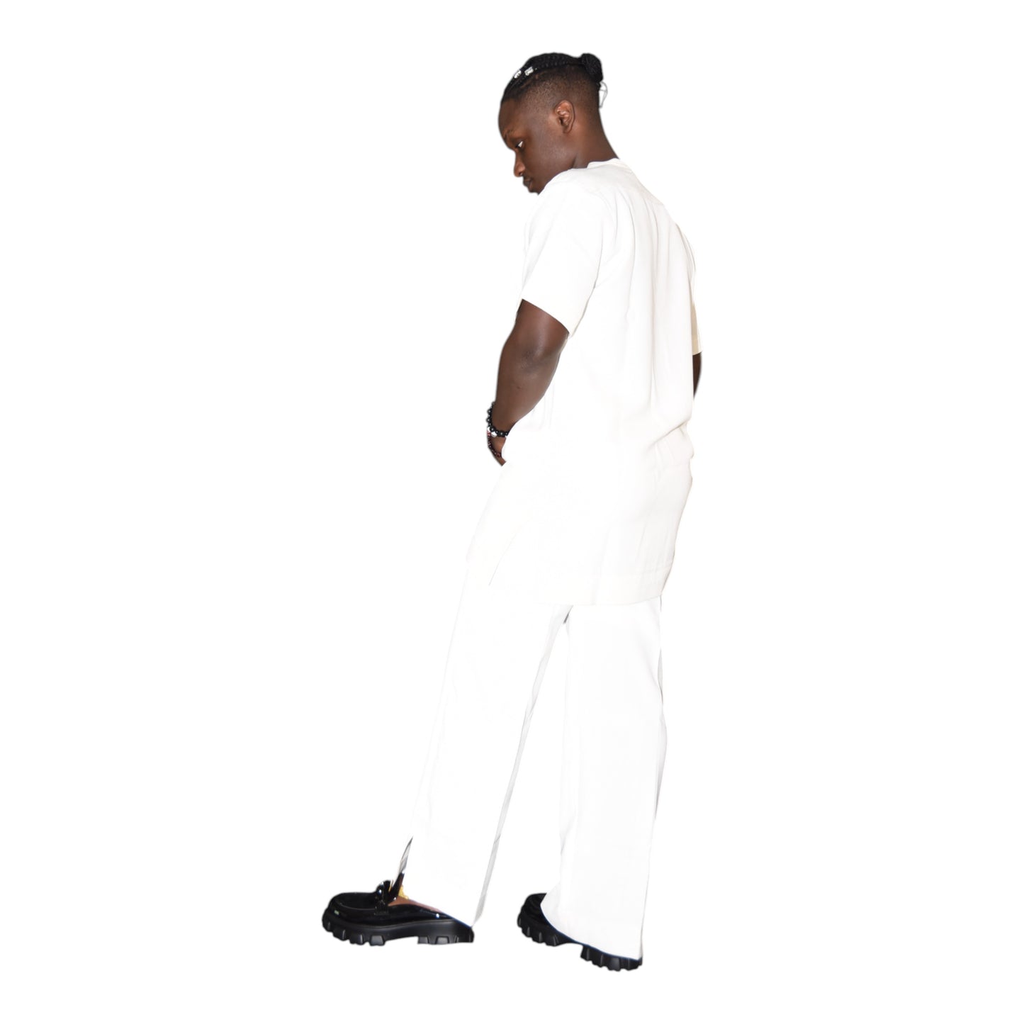 Afritude Male Complete Fine Fabric White Extra Large