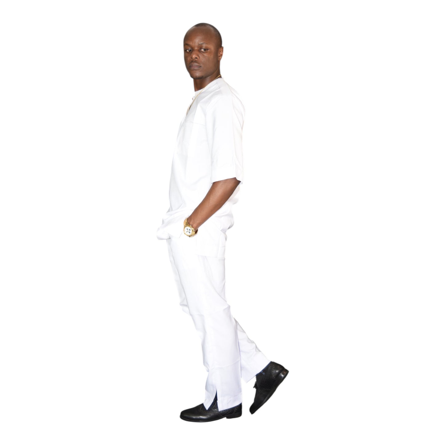 Senator Up & Down Fine Fabric White 2 Extra Large