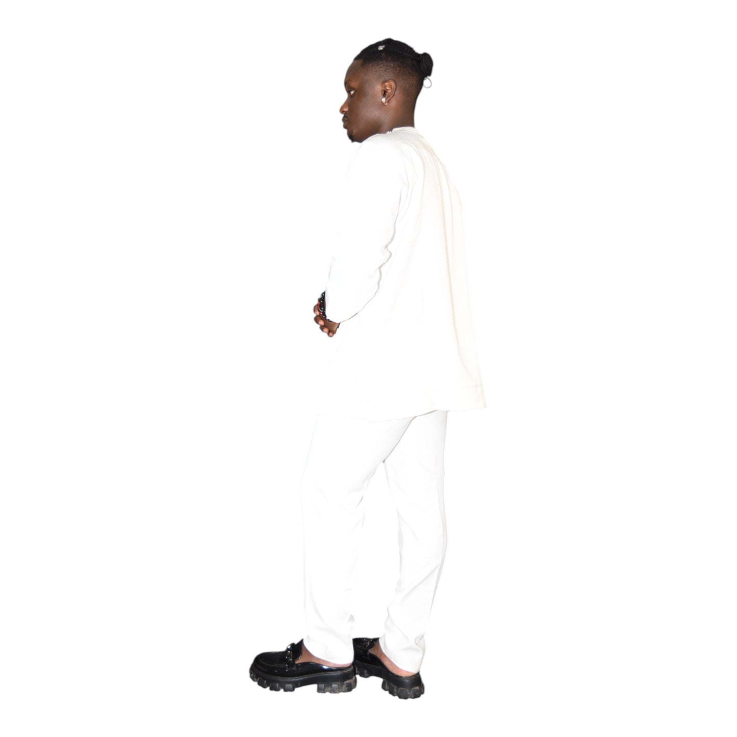 Senator Up & Down Fine Fabric White 3 Extra Large