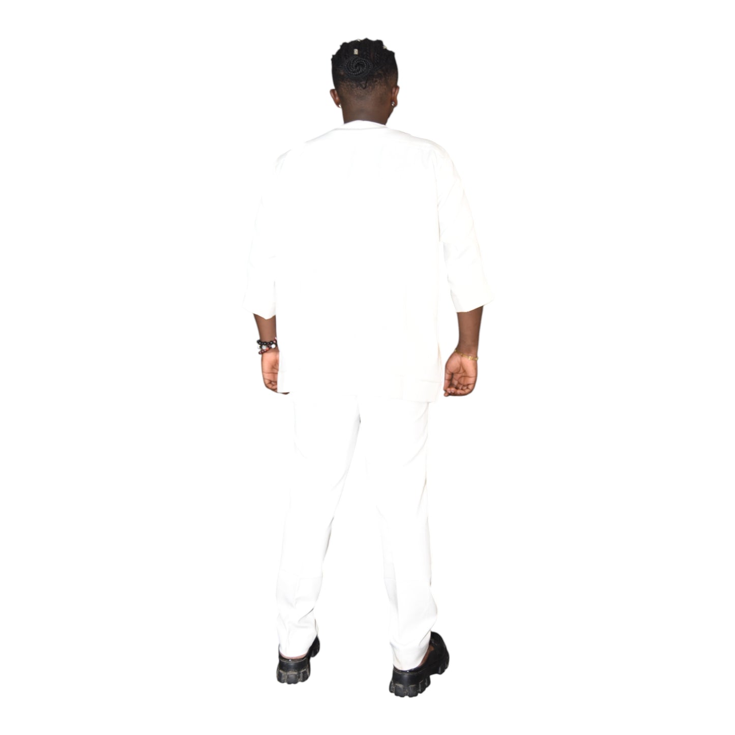 Senator Up & Down Fine Fabric White 3 Extra Large