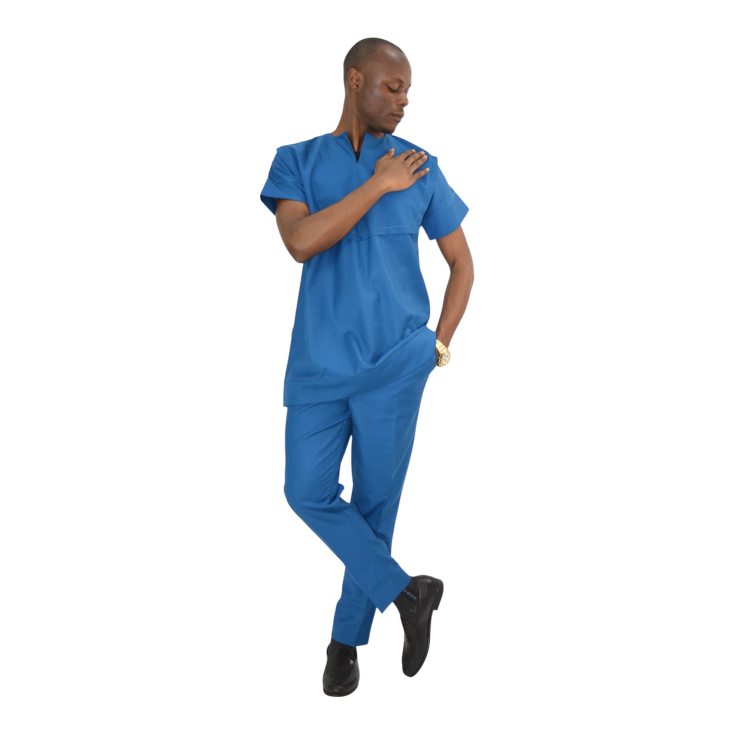 Senator Up & Down Fine Fabric Blue 2 Extra Large