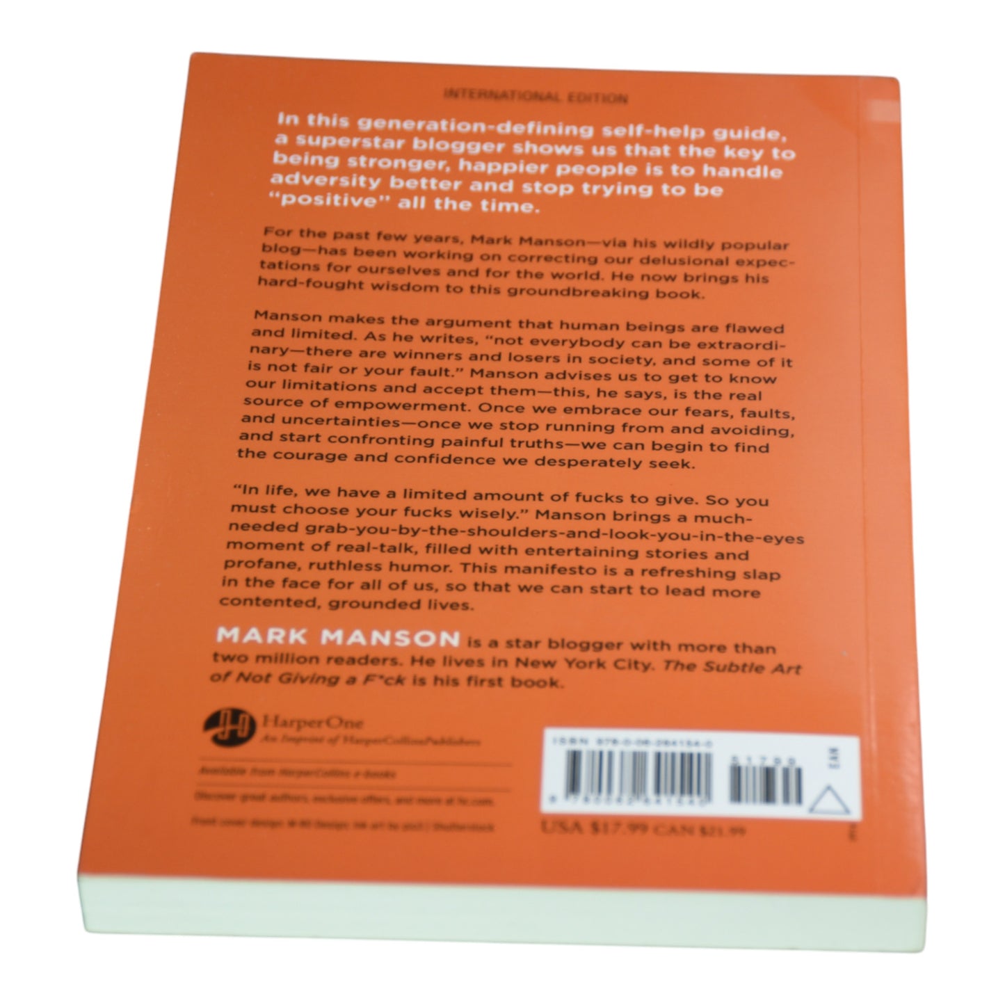 The Subtle Art Of Not Giving A Fuck