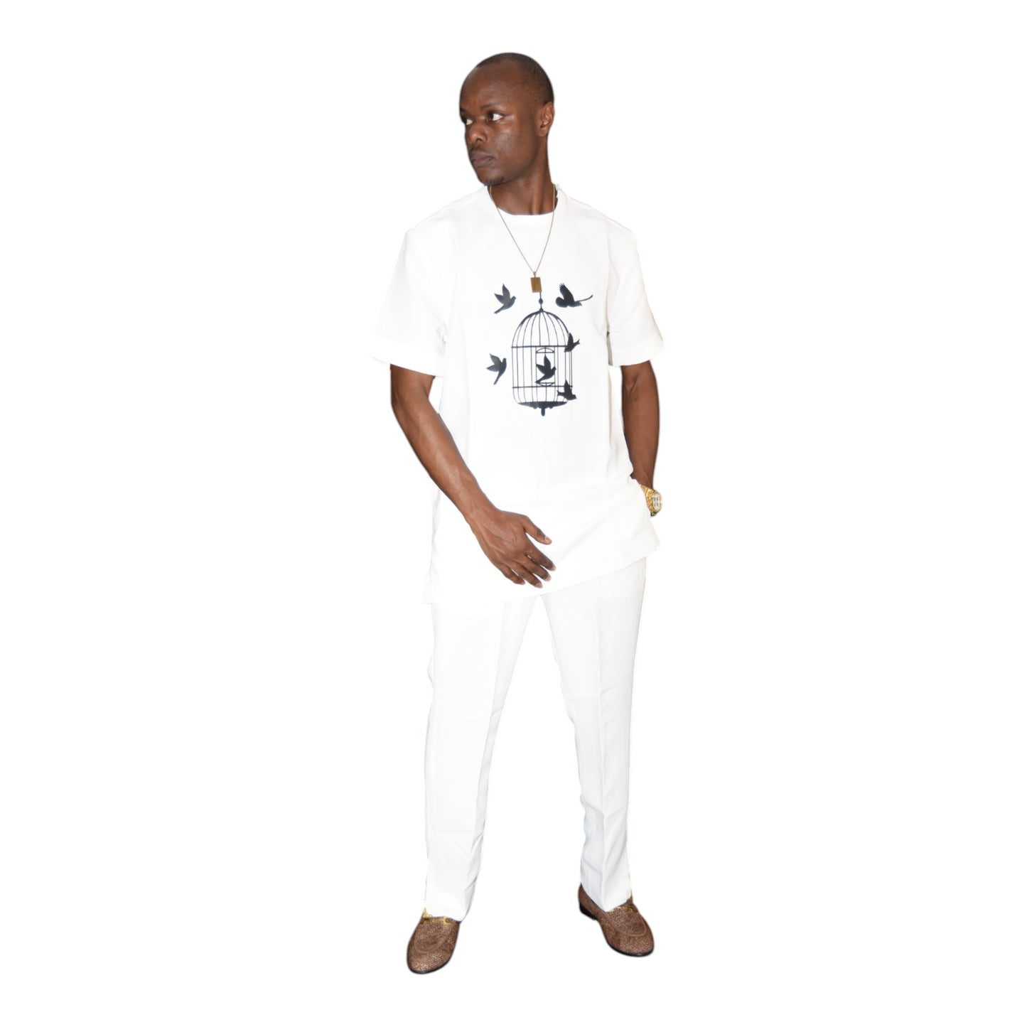Senator Up & Down Default White Extra Large – African men’s luxury outfit