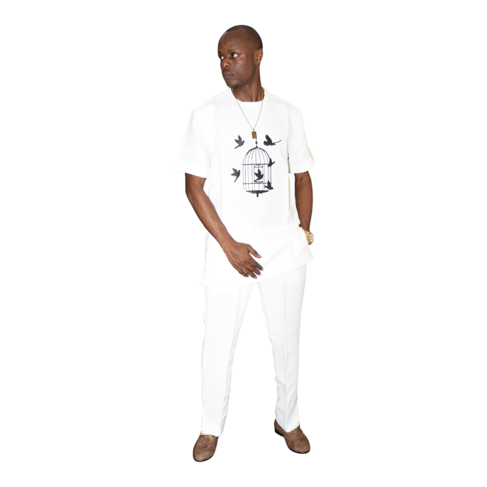 Senator Up & Down Default White Extra Large – African men’s luxury outfit